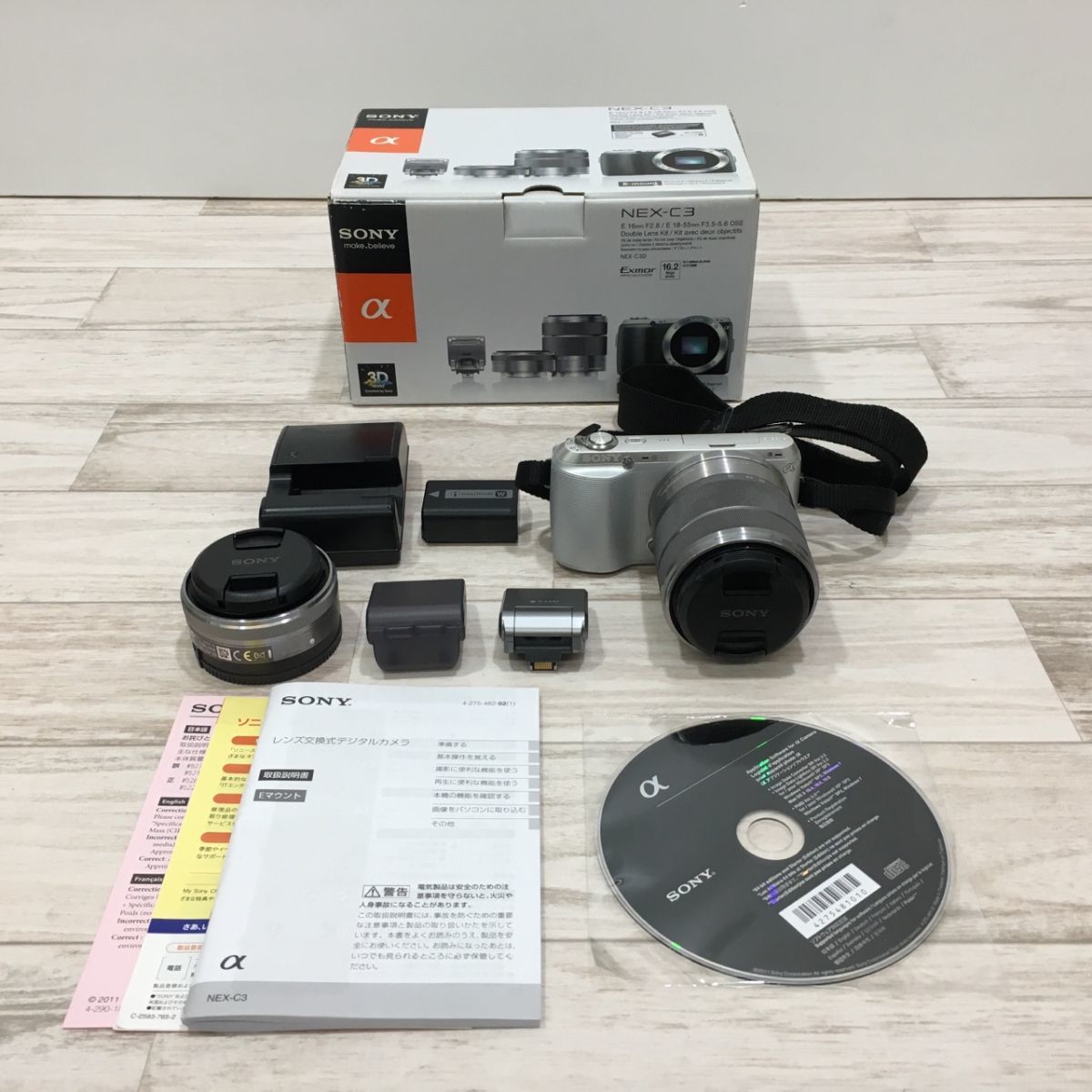 数量限定，高品質 ジャンク品 SONY NEX-C3 ミラーレス一眼レフα [P1661]