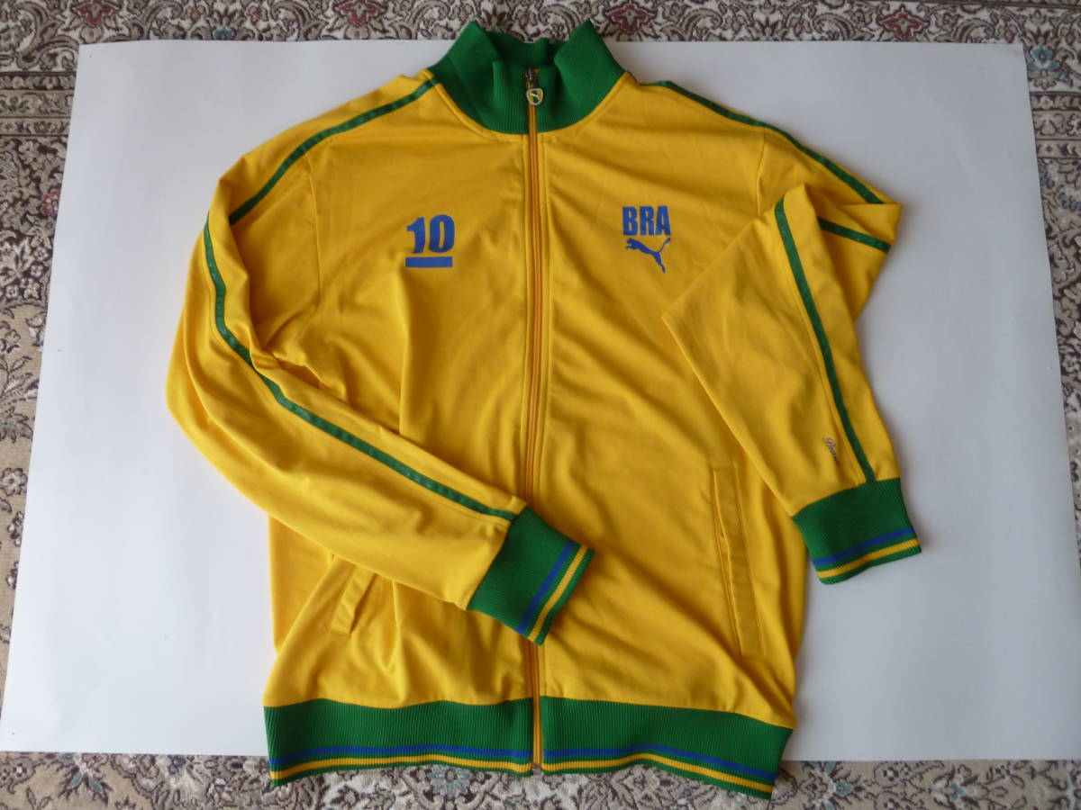プーマ PUMA トラックジャケット ジャージ ブラジル イエロー Lサイズ 