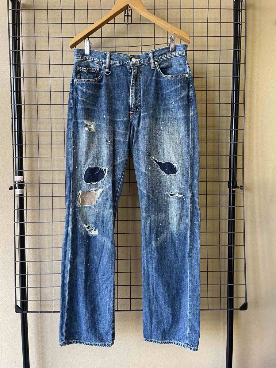 SOPHNET./ソフネット】Paint Repair Damage Jeans sizeM ペイント 