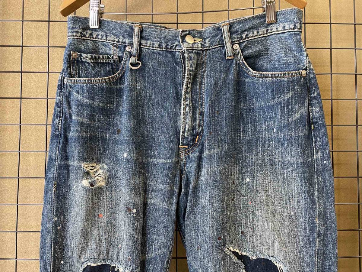 SOPHNET./ソフネット】Paint Repair Damage Jeans sizeM ペイント 