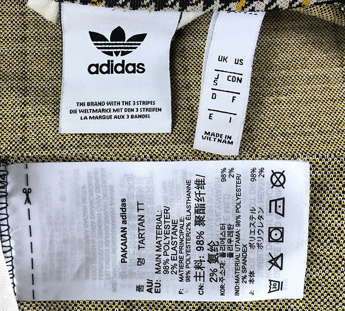 アディダス adidas 千鳥格子 タータンチェック トラックジャケット 希少トラックトップ ジャージ 立ち襟 S 人気 L 送料込即決 千鳥格子柄 Tartan 極美 千鳥