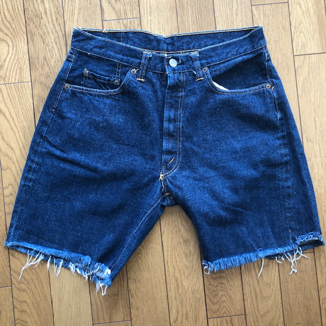 レア 60s リーバイス 502 bigE カットオフ デカ文字 Fタイプ 赤耳 内股 