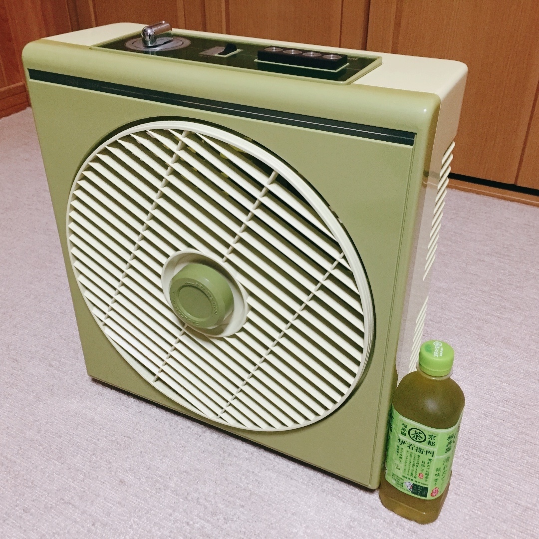 昭和レトロ ナショナル扇風機 レトロポップ◇30cm回転式ルームファン