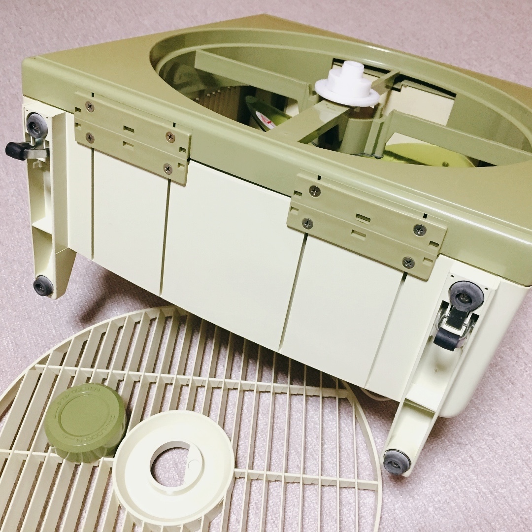 昭和レトロ ナショナル扇風機 レトロポップ◇30cm回転式ルームファン