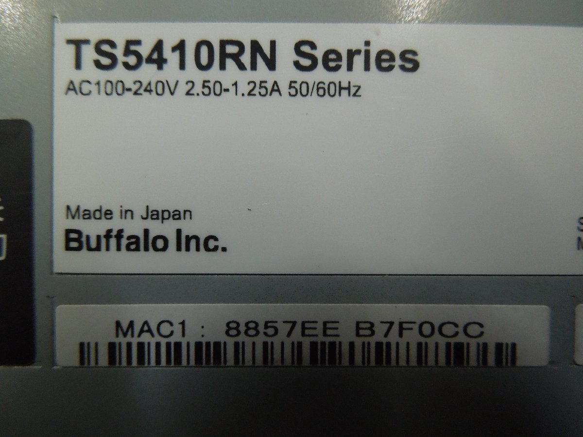 TeraStation Buffalo TS5410RN NAS Server SAN&frasl;NAS Storage Network バッファロー BOX: IN NEW : with 8TB TS5410