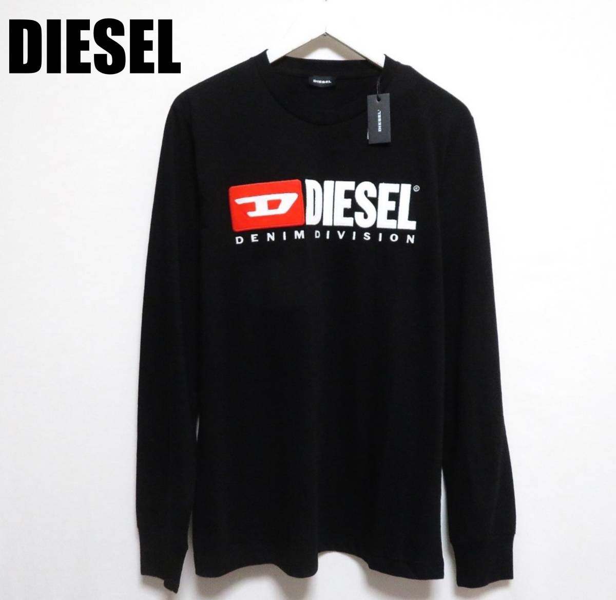 メンズ 未使用DIESEL グラフィックプリント ロングスリーブTシャツ