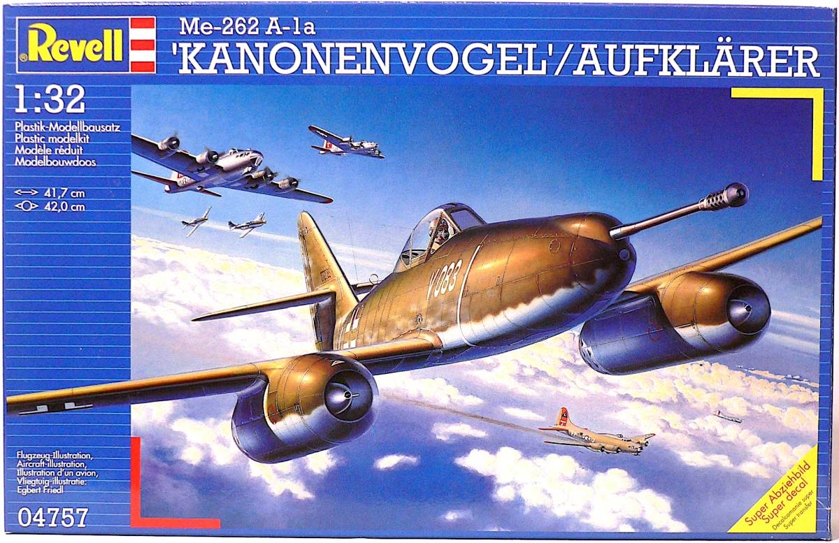 プラモデル レア Revell レベル 1/32 メッサーシュミット Me262A-1a