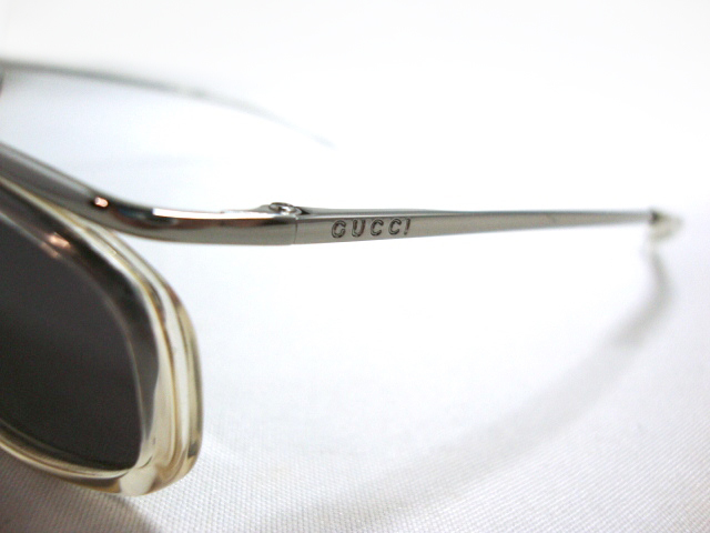 定価3.2万イタリア製GUCCI GG1663/S サングラス バネ蝶番クリアx
