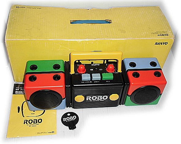 【希少】 SANYO ROBOfor curiousKIDS カセットプレーヤー SANYO カセットプレーヤー ROBO-01 「SANYO バブル時代に誕生した