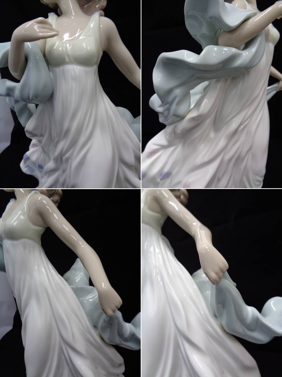 行董】 LLADRO リヤドロ 夏のセレナーデ 高さ32cm 女性 鳥 リアドロ