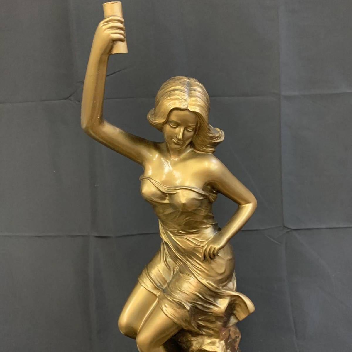 梅36）未使用 CITIZEN 英知の女神 4RP 置時計 振り子時計 高さ約73