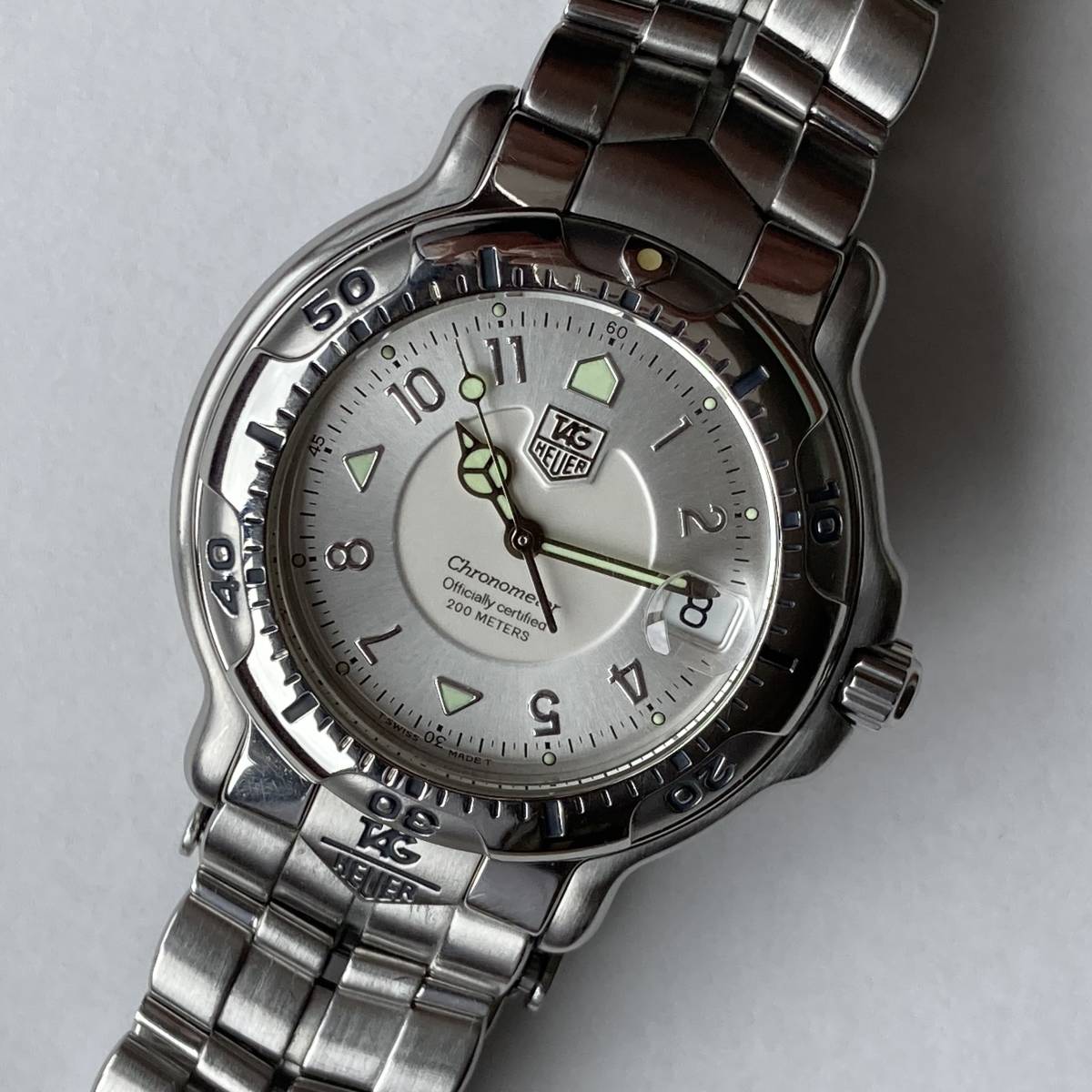 1円〜☆美品☆タグ・ホイヤー 6000シリーズ クロノメーター WH5111-K1 