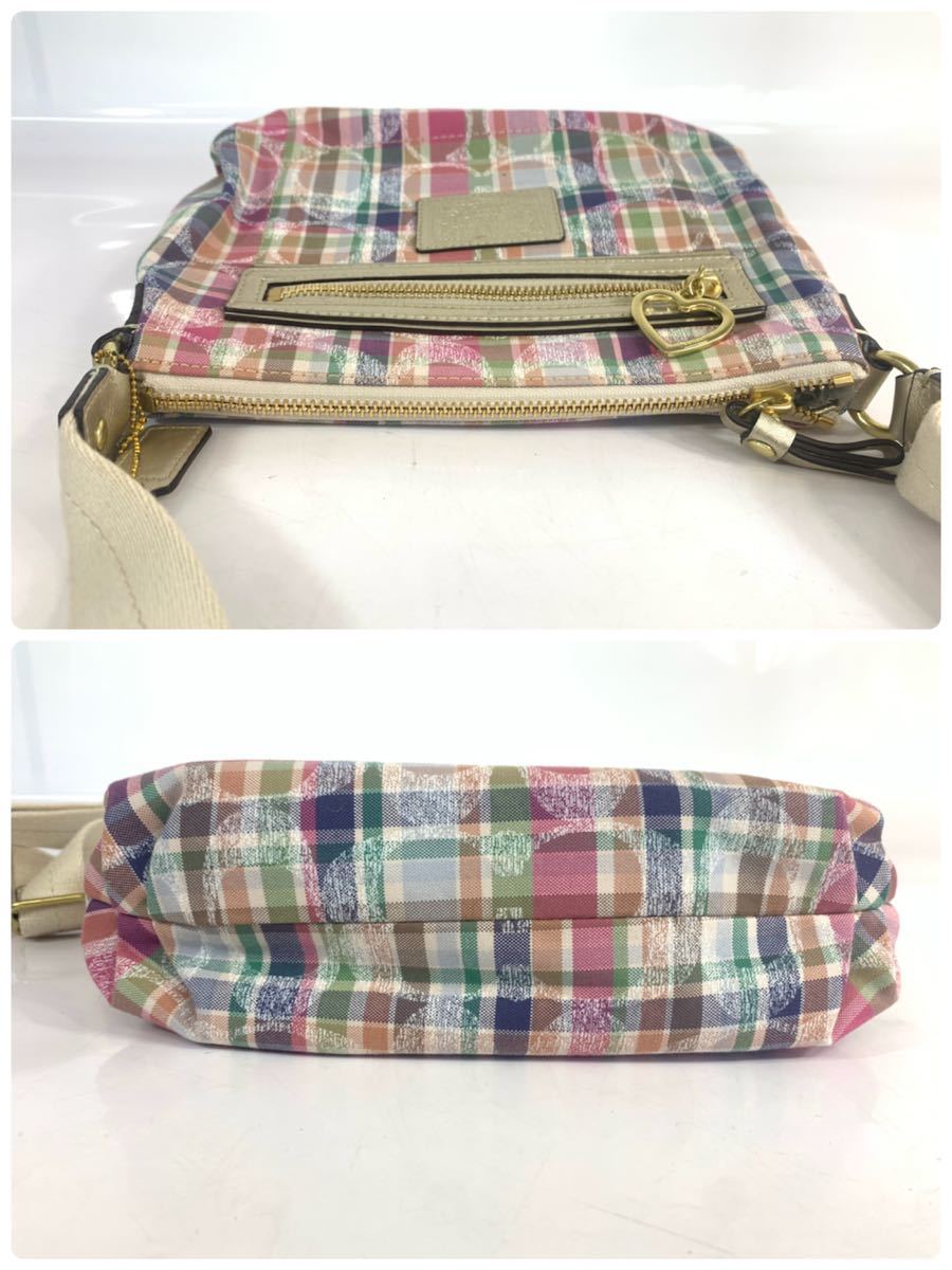 COACH コーチ デイジー ポピー マドラスチェックシグネチャー