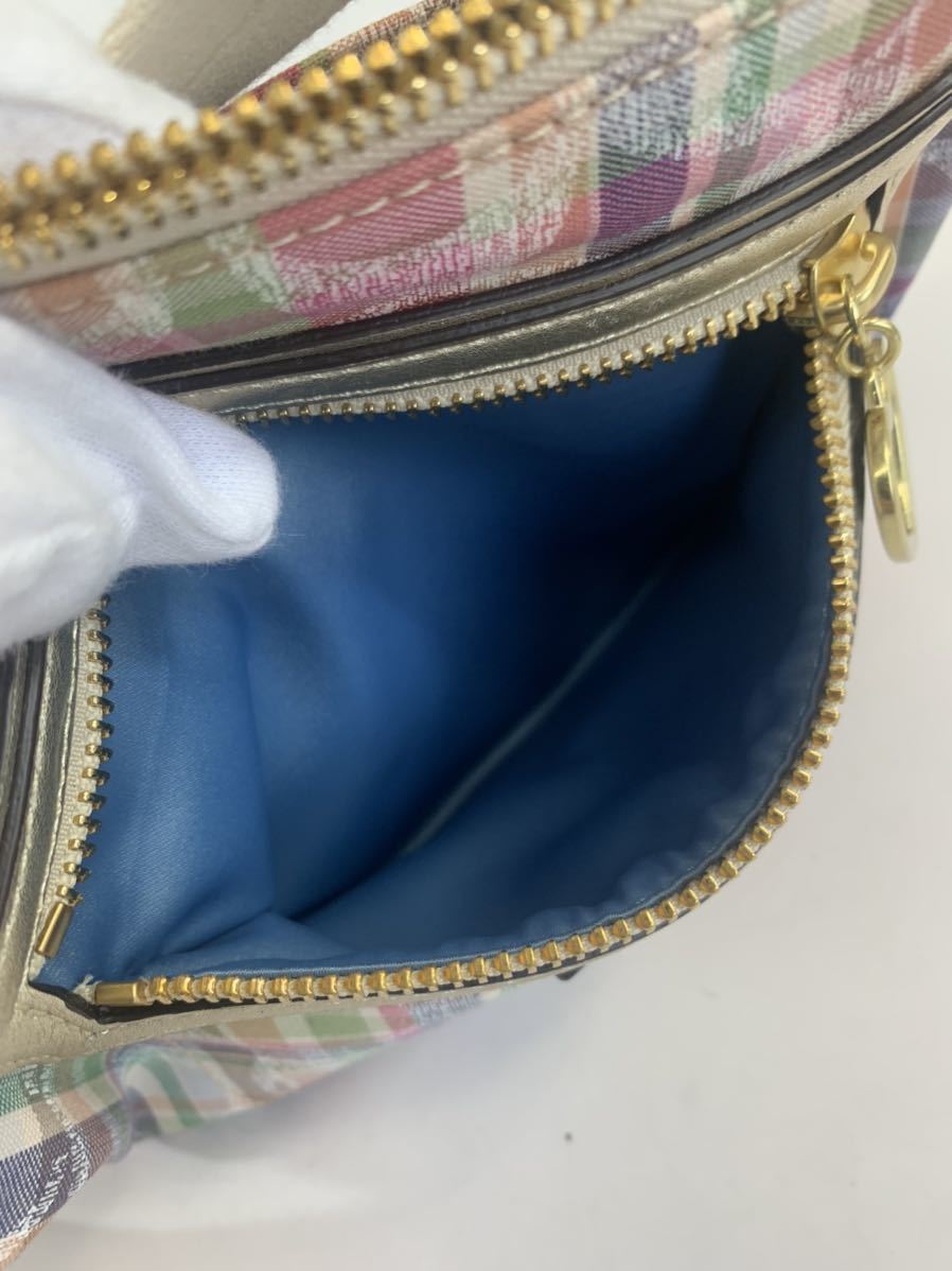 COACH コーチ デイジー ポピー マドラスチェックシグネチャー