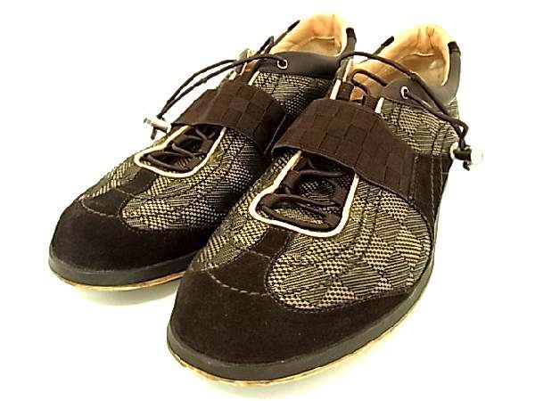 1円 □美品□ LOUIS VUITTON ルイヴィトン ダミエ ローカット 