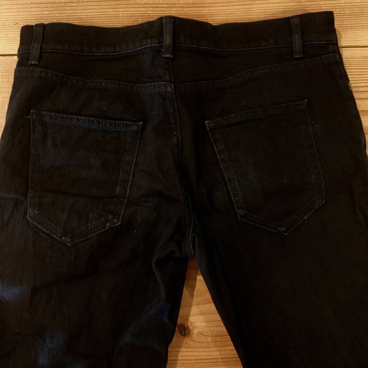 SAINT LAURENT PARI 31インチ BLACK DENIM PANTS D02 M/SK-LW サン 