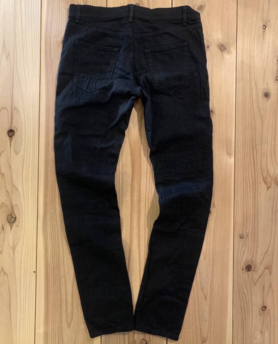 SAINT LAURENT PARI 31インチ BLACK DENIM PANTS D02 M/SK-LW サン 