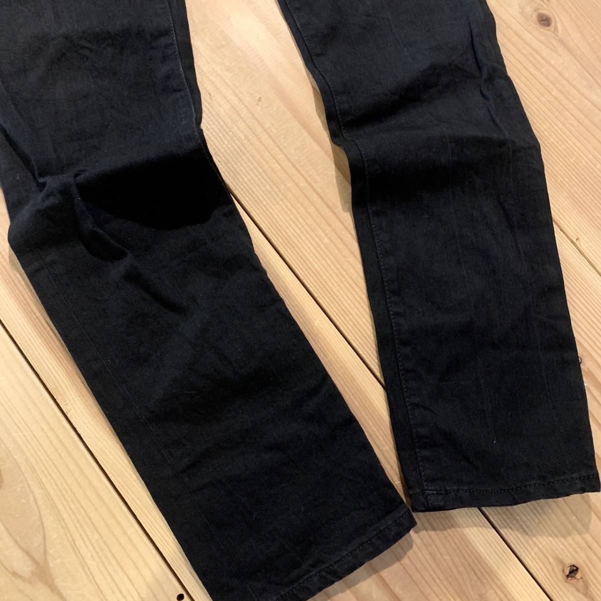 SAINT LAURENT PARI 31インチ BLACK DENIM PANTS D02 M/SK-LW サン 