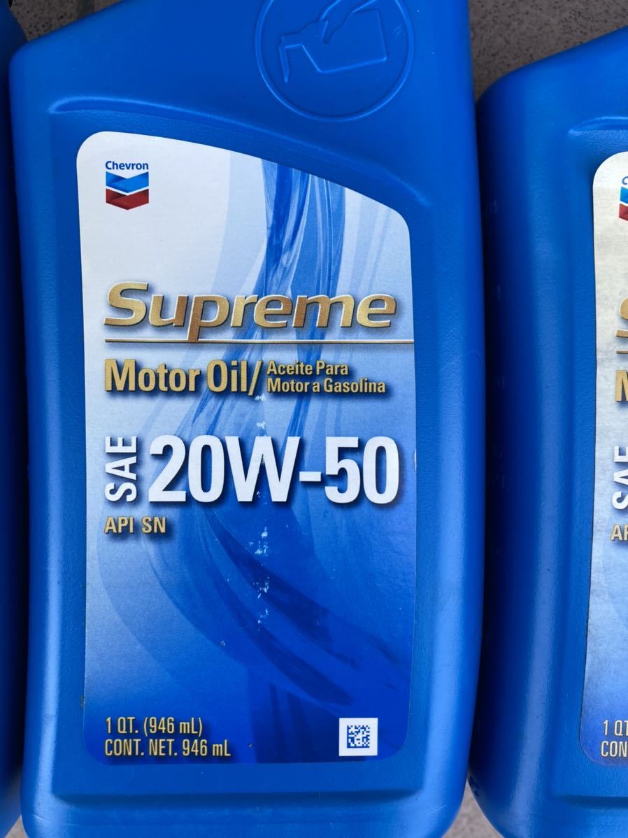 シェブロン CHEVRON エンジンオイル 20W-50 6本 シェブロン エンジン