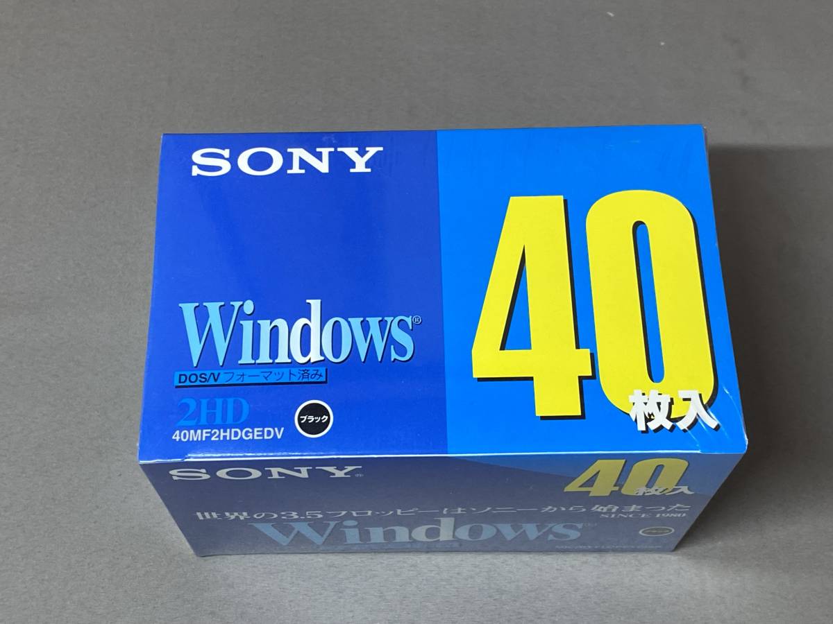 未開封☆ SONY 2HD 3.5型 フロッピーディスク 40MF2HDGEDV 40枚入 SONY