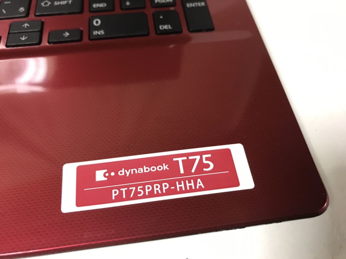 E0601 TOSHIBA 東芝 dynabook Core i7 5500U T75/PR PT75PRP-HHA RED