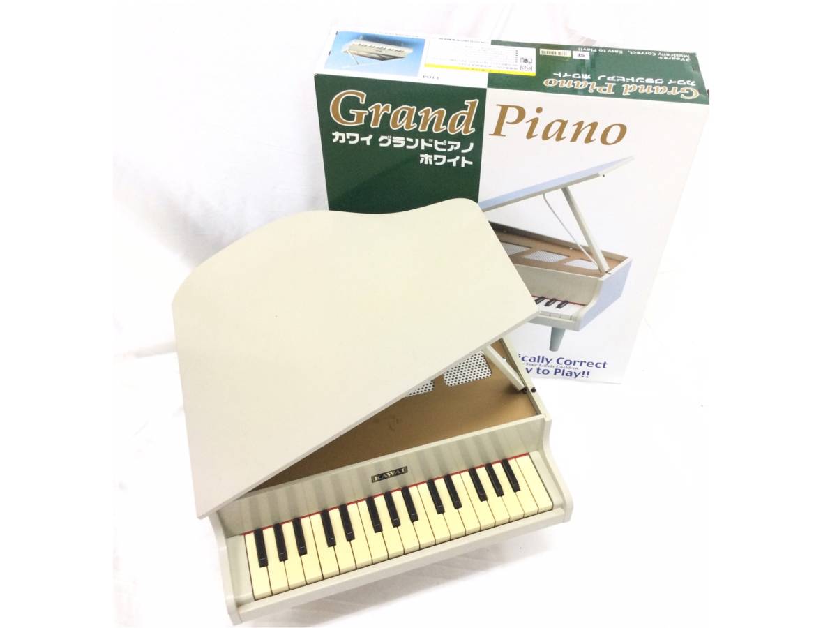 河合楽器 Kawai カワイ Grandpiano グランドピアノ 鍵盤楽器 ホワイト 白 幼児 キッズ おもちゃ ミニ 音出し確認済 グランドピアノ 売買されたオークション情報 Yahooの商品情報をアーカイブ公開 オークファン Aucfan Com
