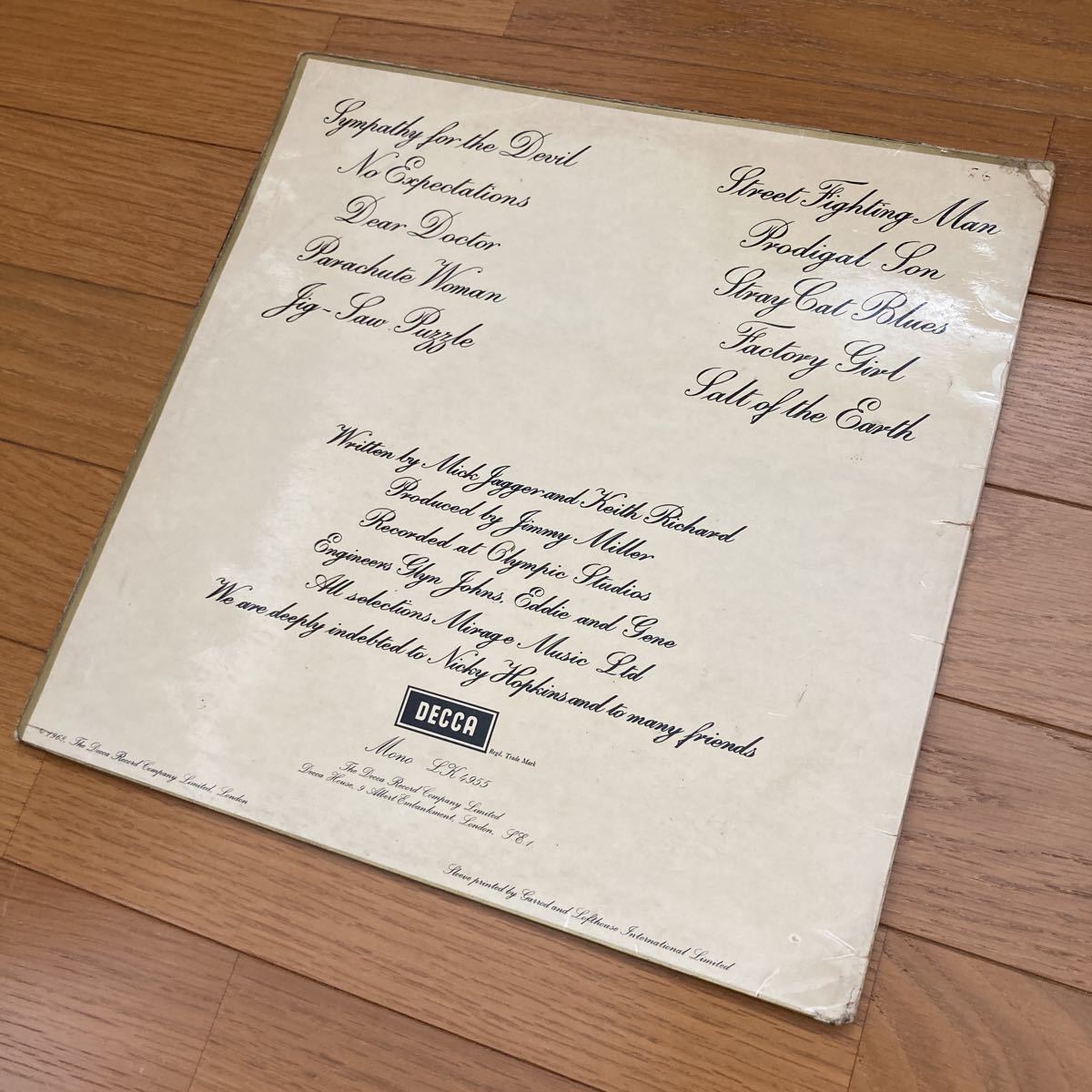 Rolling Stones BEGGARS BANQUET 英国オリジナルモノラル盤 MONO