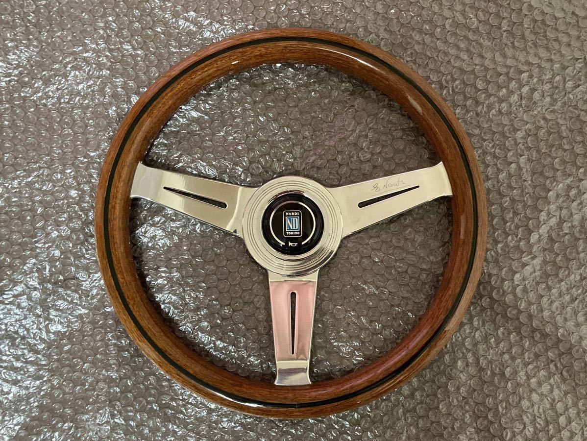 03 ナルディ NARDI クラシック 33φ ウッドステアリング 旧車 当時物 33