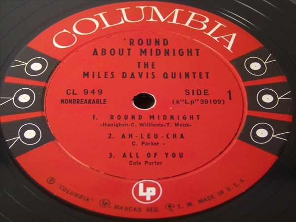 オリジナル】'ROUND ABOUT MIDNIGHT / Miles Davis☆深溝/6EYE☆