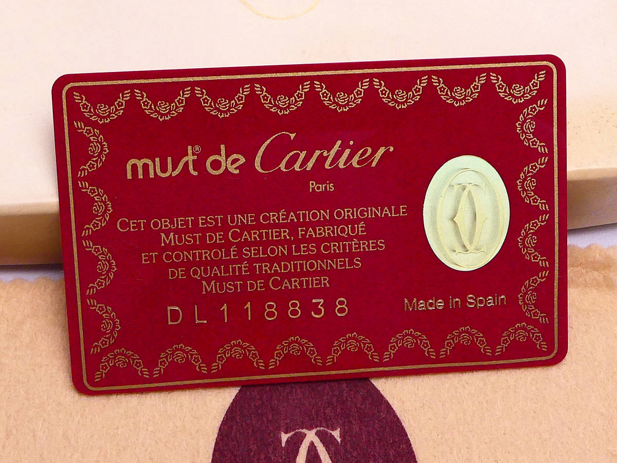 未使用 Cartier 二つ折り マネークリップ 札入れ L3000113 マスト 
