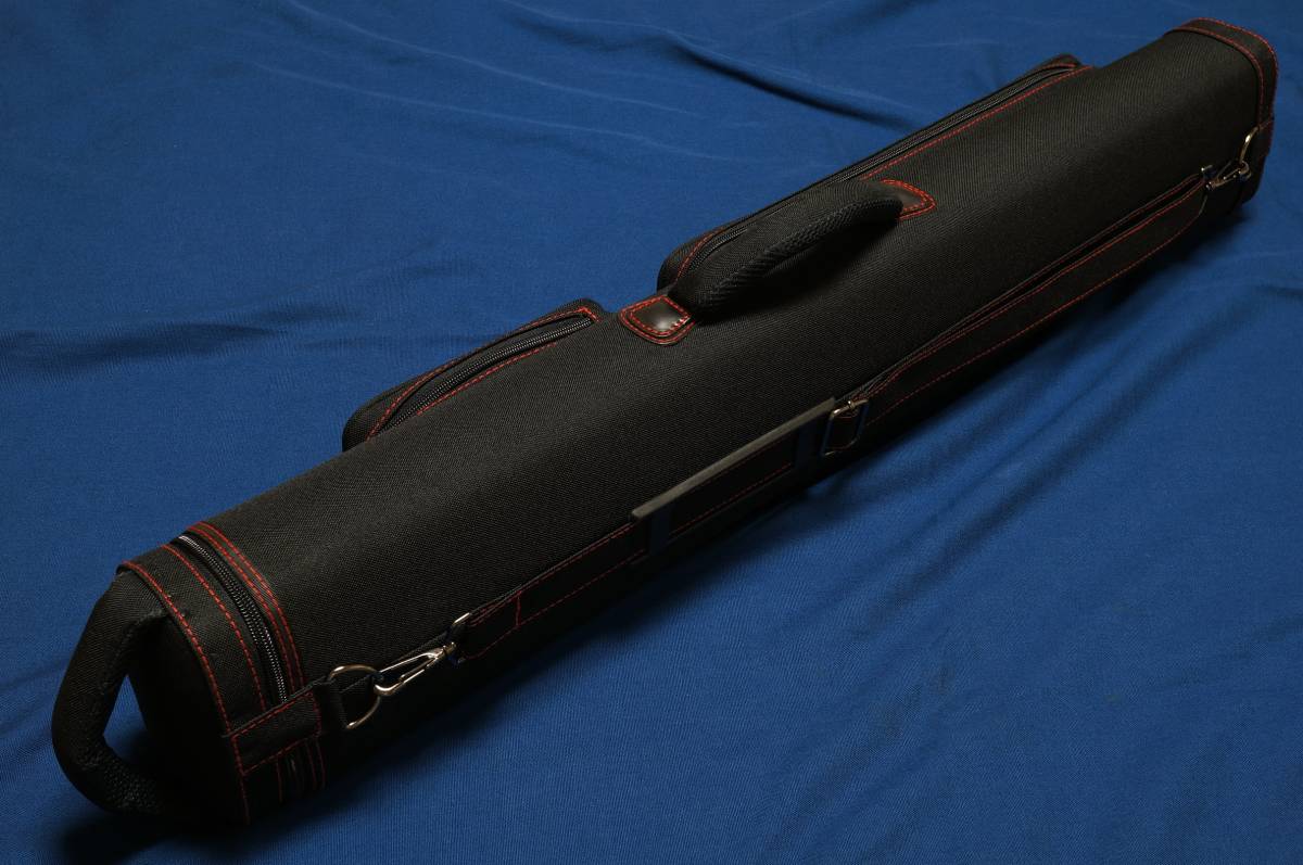 Vincitore CJB46-R(4B/6S) ビリヤード キューケース 新品 □Vincitore CJB46-R ブラック・レッドステッチ(4B/6S) ビリヤード