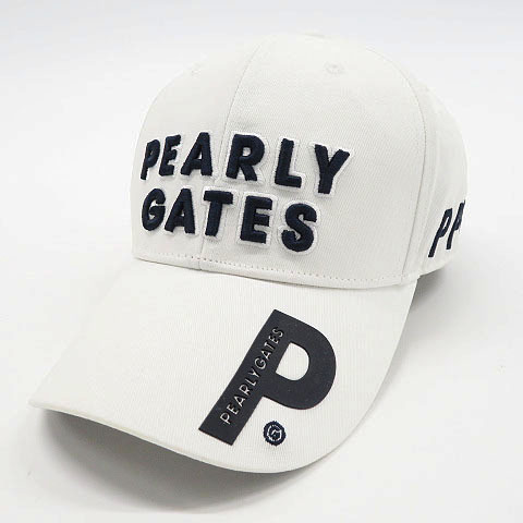 高品質，低価 PEARLY GATES パーリーゲイツ キャップ ホワイト系 FR 240001713760 ゴルフウェア(パーリーゲイツ)｜売買されたオークション情報、yahooの商品情報をアーカイブ公開 - オークファン キャップ