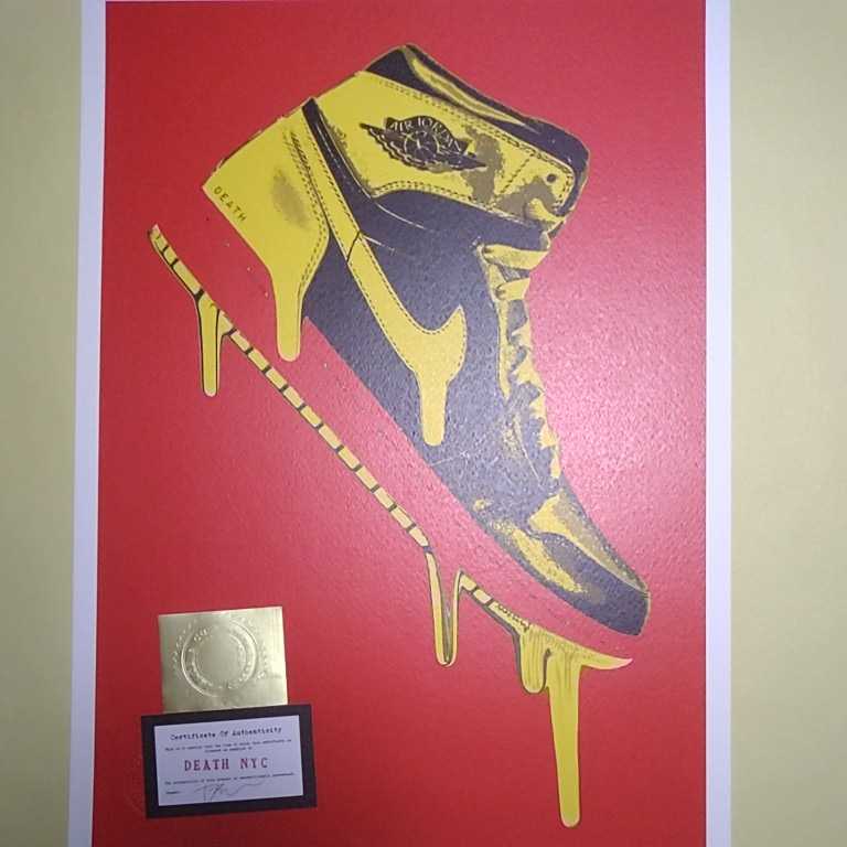 DEATH NYC 世界限定100枚 アートポスター エアジョーダン Air Jordan