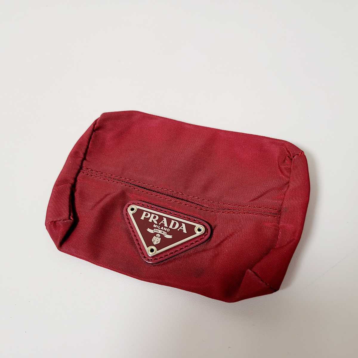 【限定セール】PRADAティッシュケースミニポーチナイロンレッド新品 未使用 PRADA プラダ ナイロン ポーチ ティッシュカバー ミニポーチ 4点セット