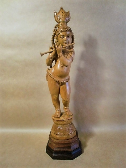 仏教工芸品 井波彫刻 時代彫刻 古美術 木彫仏教 香樟材 - 特大高72cm