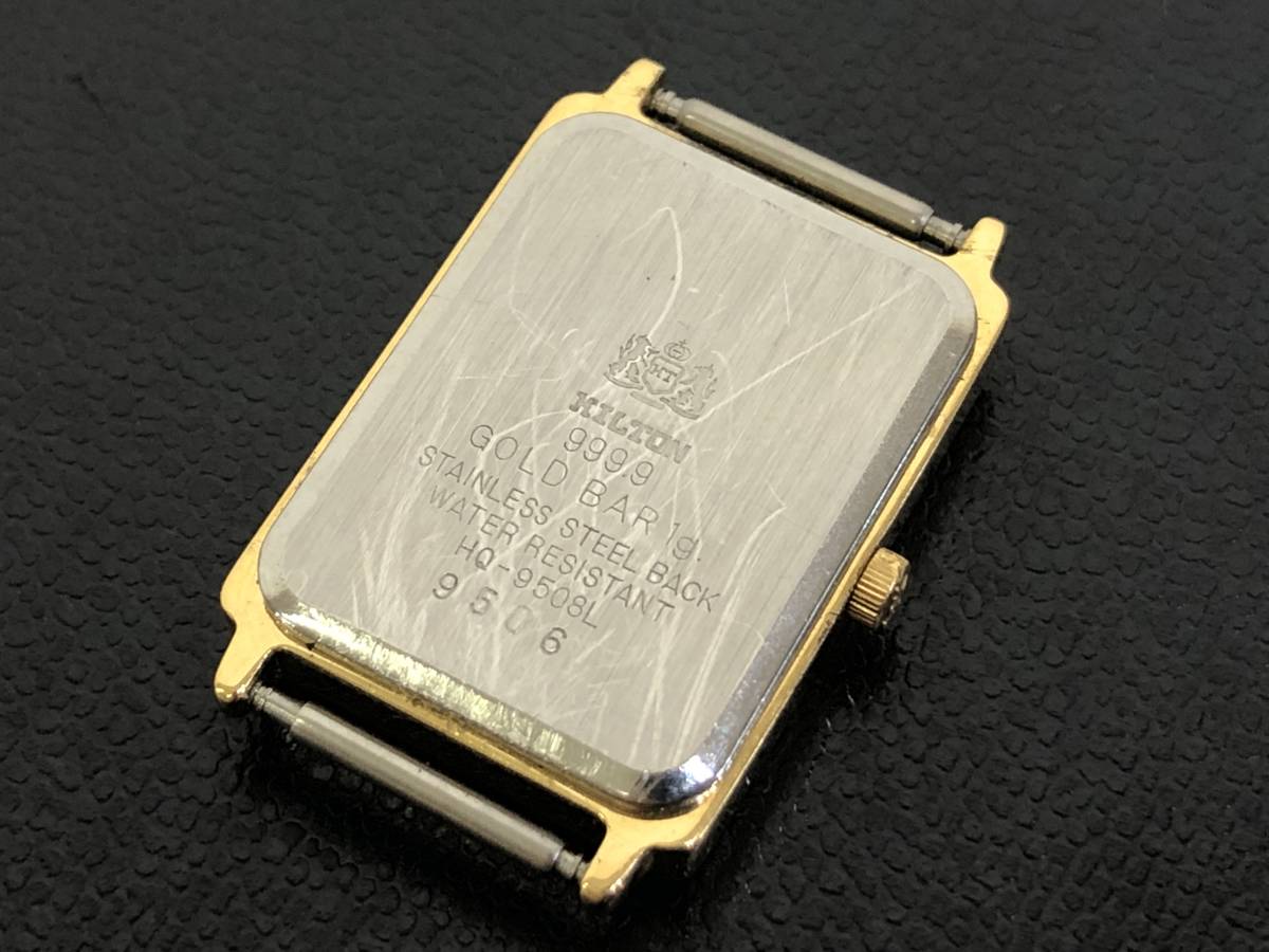 5.11.3『HILTON』腕時計 GOLD BAR 1g入り 999.9 24金 5石 ケース部のみ 