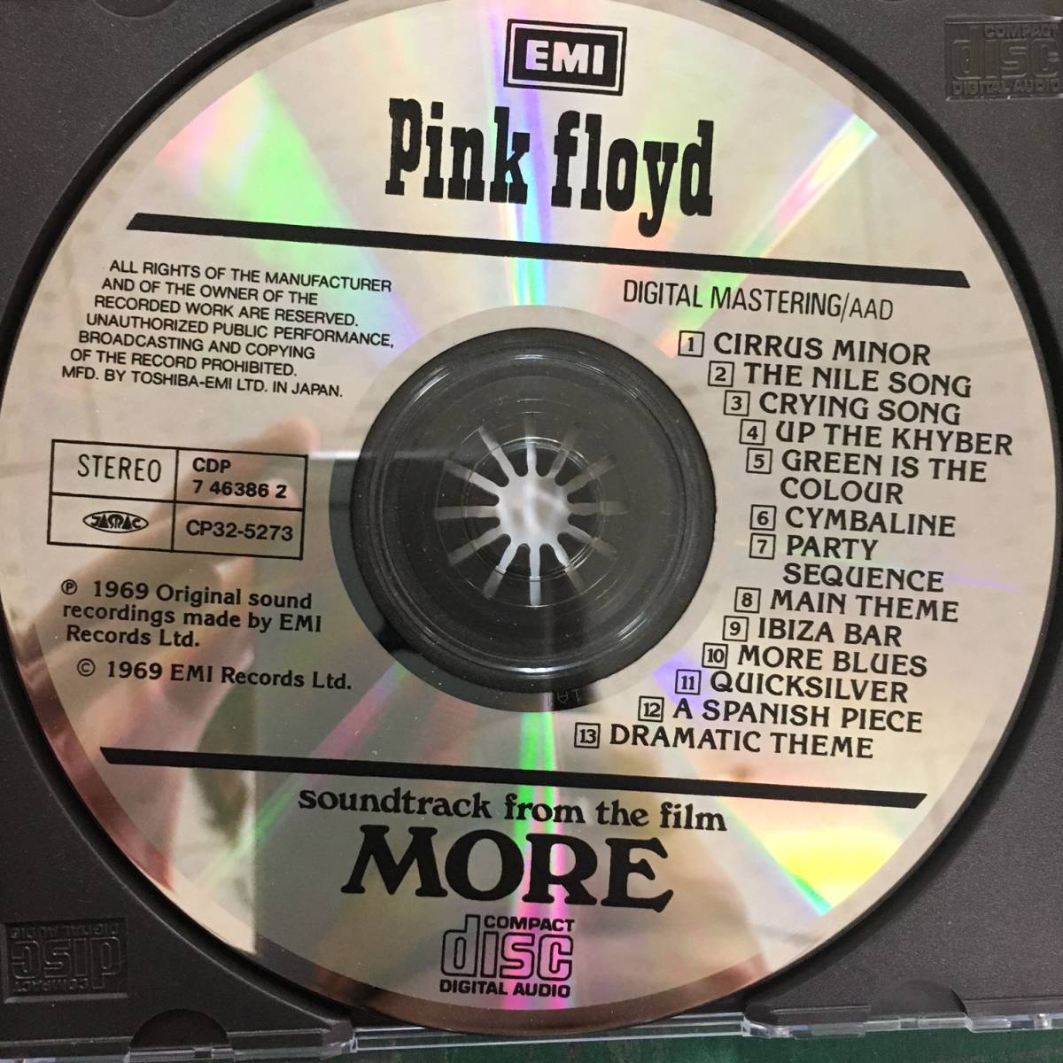 Soundtrack More CP32-5273 CD PINK JAPAN TO 1A1 FLOYD w⁄ ピンク