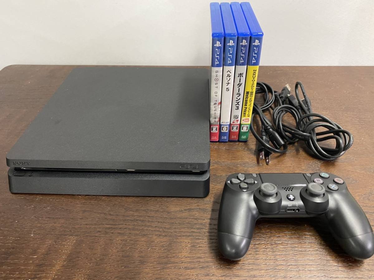 SONY 本体 PS4 ps4 ゲームソフト2つ付 ケーブル類全て付❗️ ソニー 