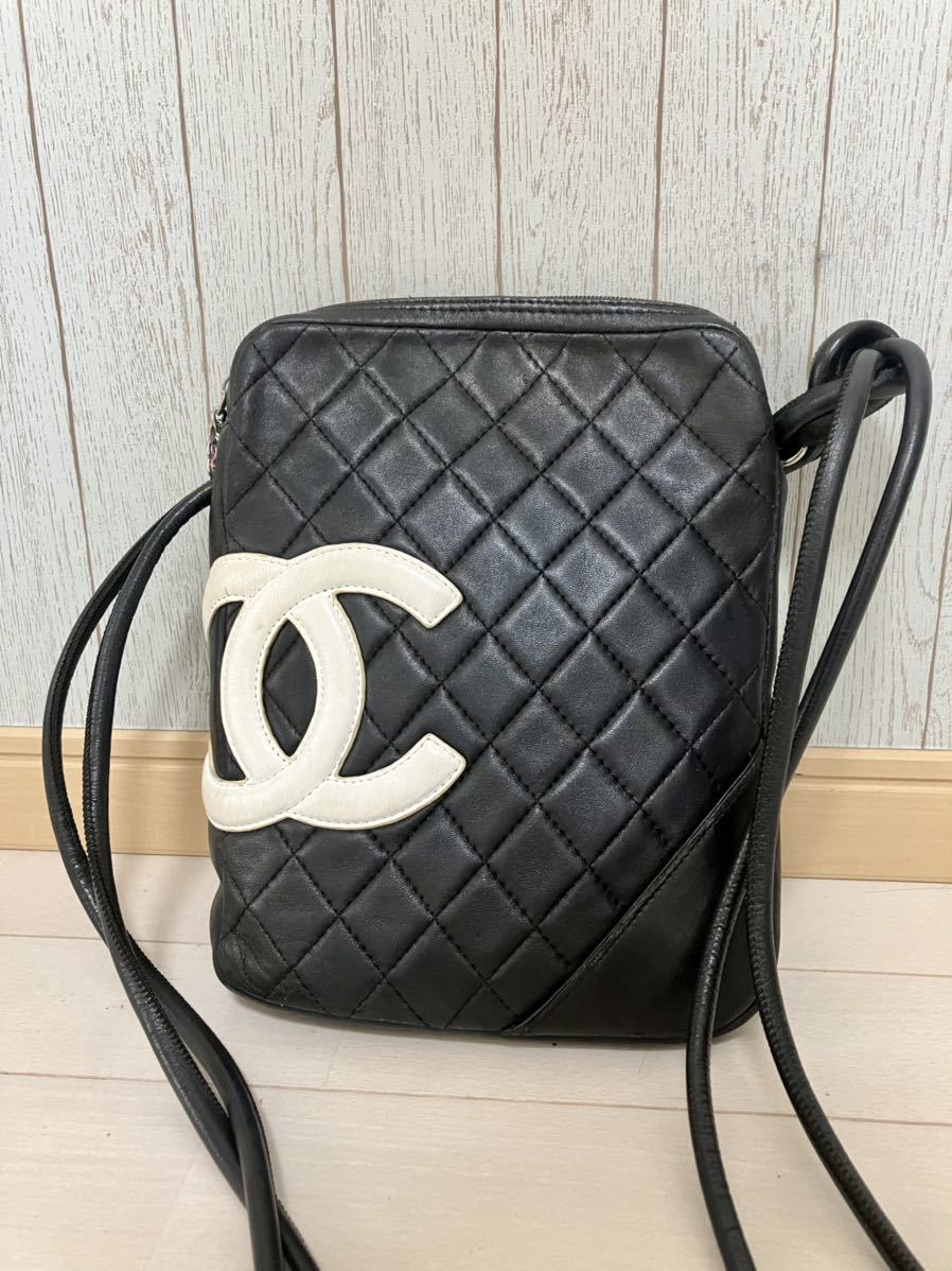 1円 CHANEL シャネル カンボンライン ココマーク ショルダーバッグ