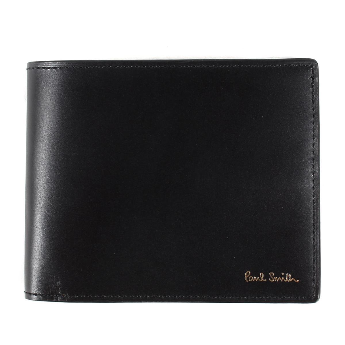 新作入荷，大得価 Paul Smith ポールスミス ウォレット 裏地 総柄 2つ折り レザーウォレット 財布 ブラック マルチカラー(財布)｜売買されたオークション情報、yahooの商品情報をアーカイブ公開 - オークファン 服飾小物