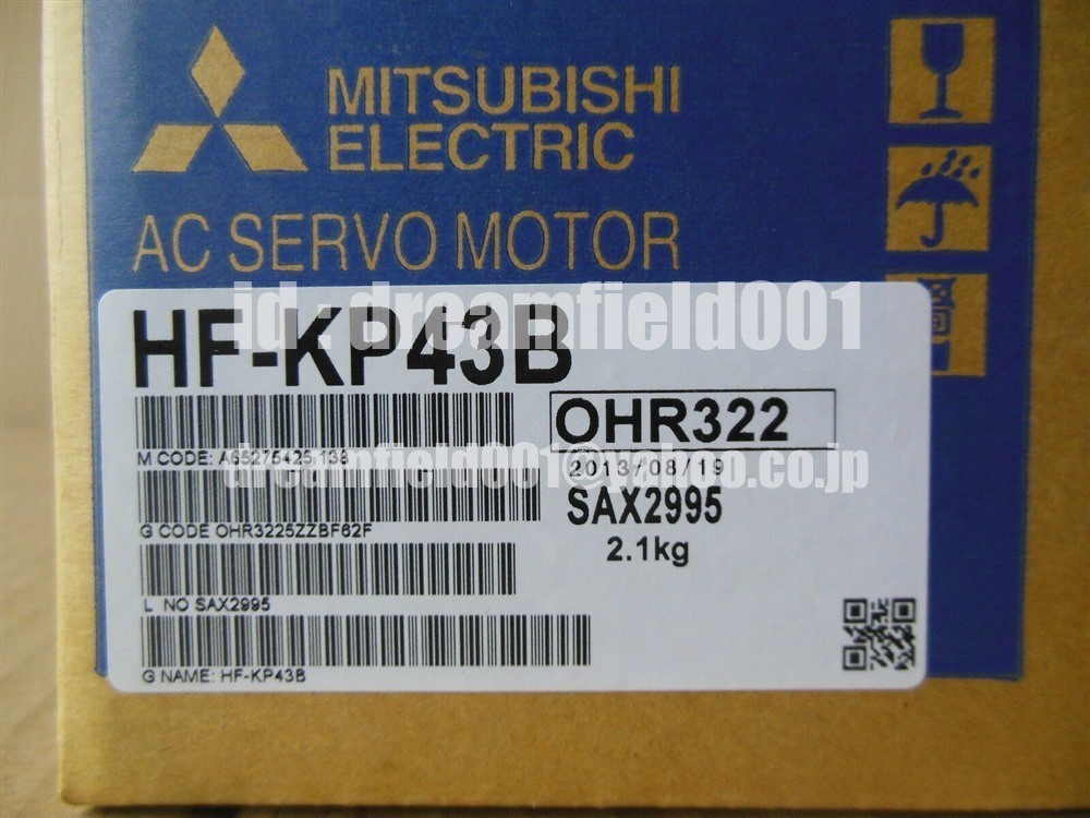 新品【東京発☆代引可】MITSUBISHI 三菱 HF-KP43B サーボモーター 【6