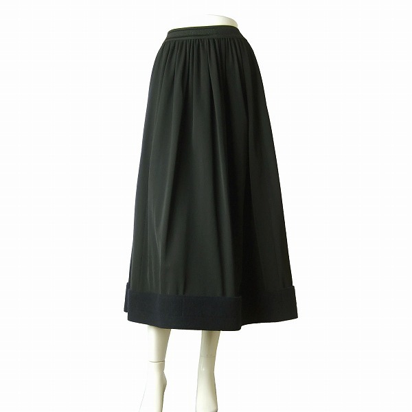 新品同様/ヨウジヤマモト Ys yohji yamamoto 異素材ロングフレア