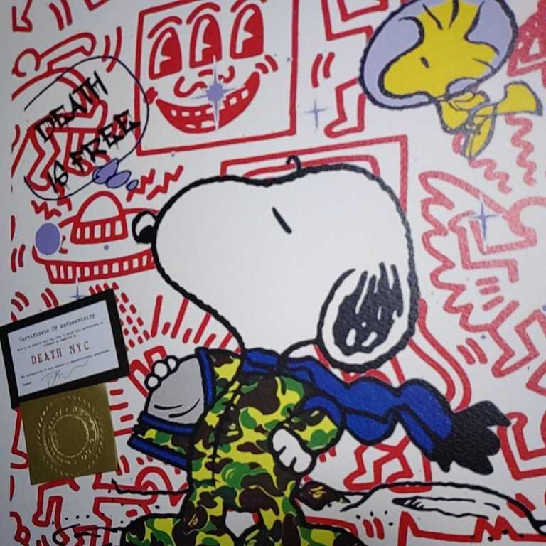 DEATH NYC 世界限定100枚 アートポスター スヌーピー SNOOPY キース