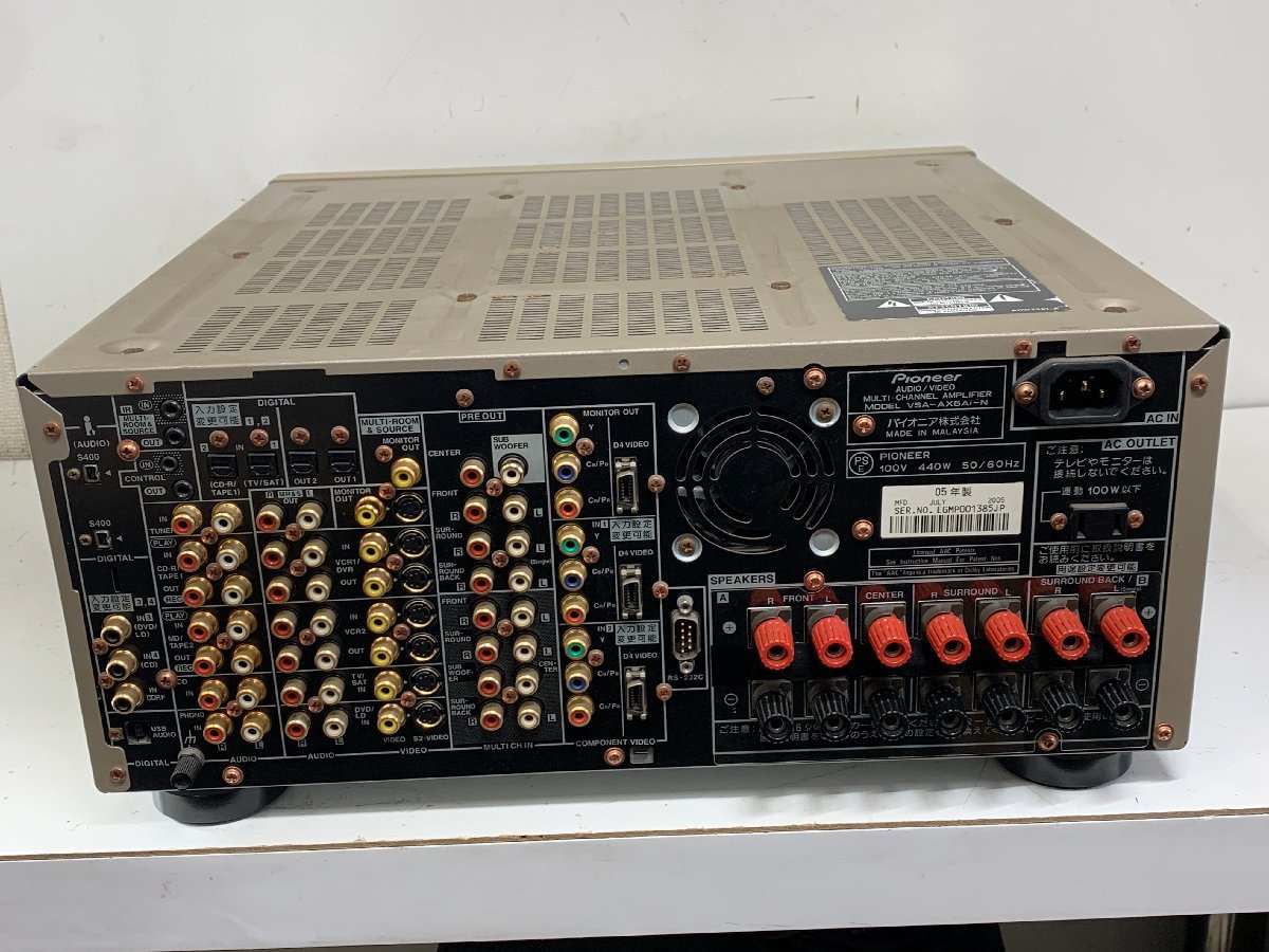 Pioneer VSA-AX5Ai-N＜動作簡易確認＞リモコン/取説付き パイオニア AV