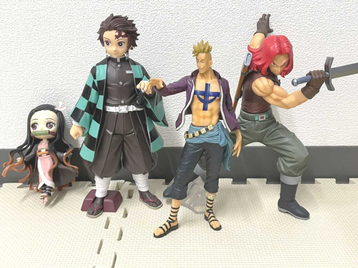 中古美品 キャラクターフィギュア 四体セット ワンピースフィギュア 鬼 