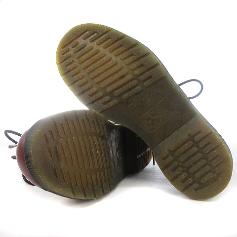 0 8ホール ドクターマーチン レッドステッチ スチールトゥ ポリッシュ ドクターマーチン DR.MARTENS 1460 8ホールブーツ レザー イエローステッチ ヒールループ 刺繍 チェリーレッド UK8 靴 ■SMV メンズ