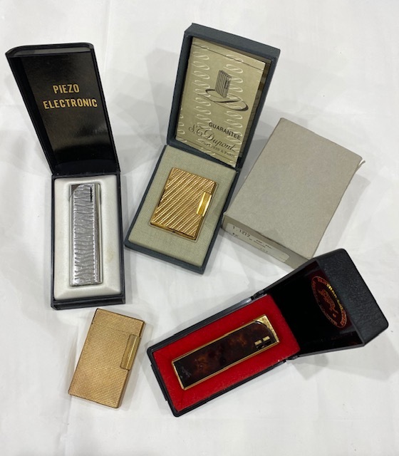 喫煙具 デュポン S.T.Dupont ガスライター ローラー ゴールドカラー 