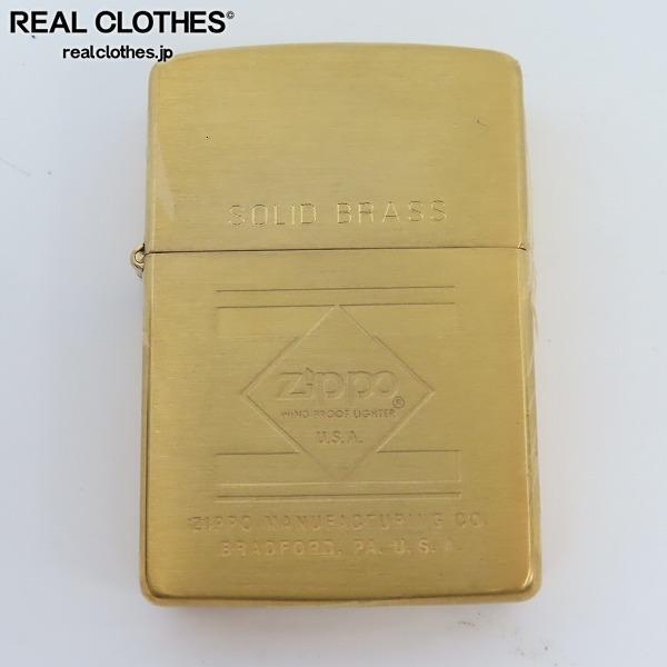 HOT，大得価 ZIPPO/ジッポー SOLID BRASS/ソリッドブラス ライン/ひし形ロゴデザイン ゴールド 94年製 /LPL(タウン＆カントリー)｜売買されたオークション情報、yahooの商品情報をアーカイブ公開 - オークファン Zippo
