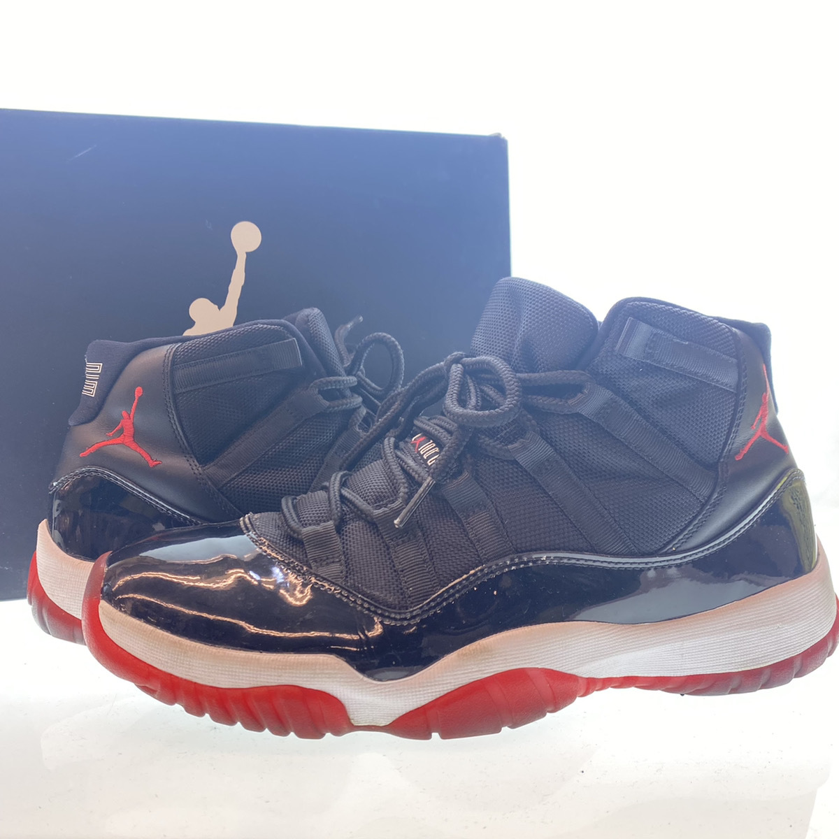 ○NIKE ナイキ AIR JORDAN XI RETRO BLACK VARSITY RED-WHITE エア 