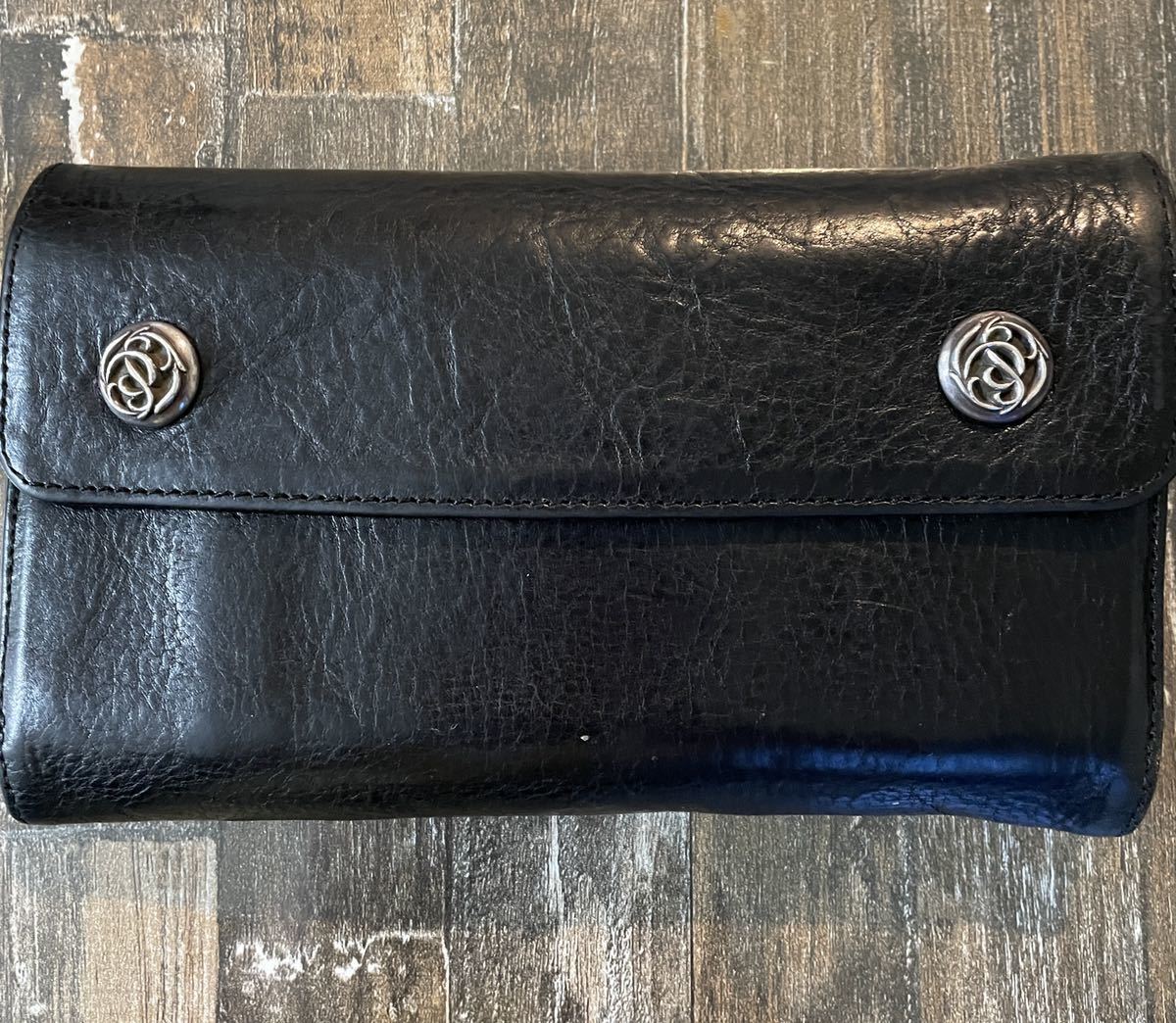 売り切り！正規CHROME HEARTS ウォレット 長財布 フローラルリンク 